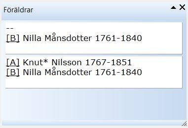 Disgen handledning - i panelen visas två familjer. En med endast en biologisk mor och en med modern och en adoptivfader.